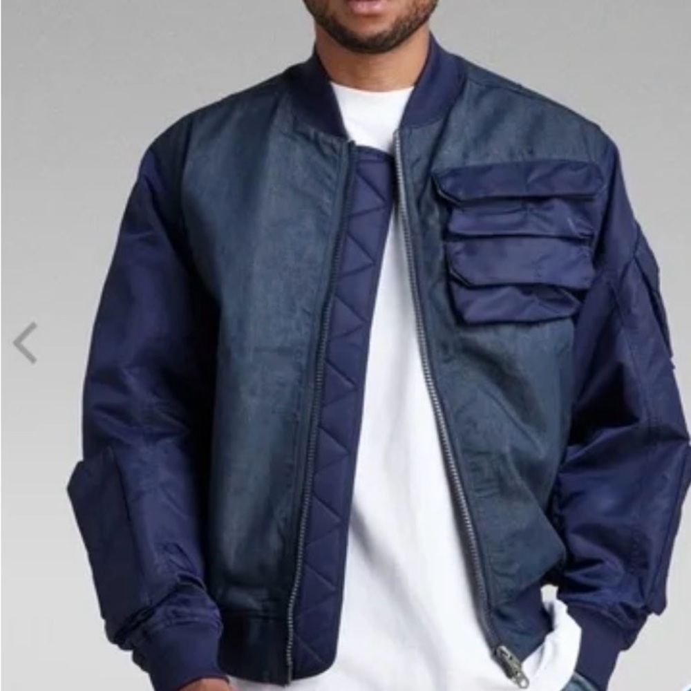 G-Star Navy Blue Bomber Jacket